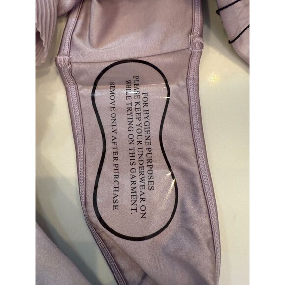 NWT Andrea Iyamah Salama Lilac High-Rise Bikini Bottom High-Leg Cut XXL - Picture 9 of 12